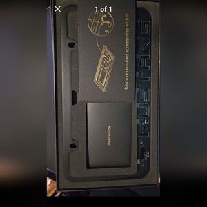 3D Blacked out style  License Plate Frame for Mustang